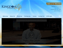 Tablet Screenshot of kingdomlifecc.com